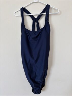Speedo Navy One-Piece Swimsuit - Racerback Size XL
